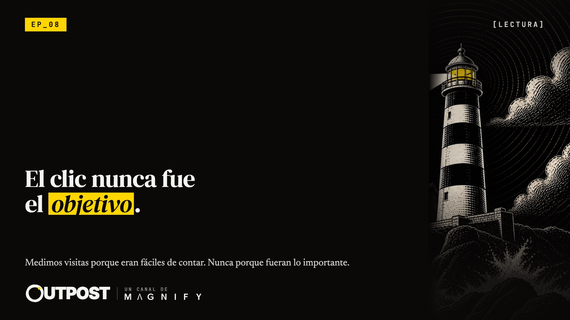 Portada de Outpost 08 · El clic nunca fue el objetivo